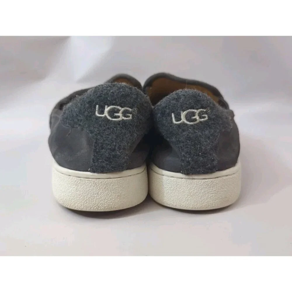 UGG Women’s‎ Size 10 Gray Suede Slip-On Shoes Pre-Owned Comfort Casuals